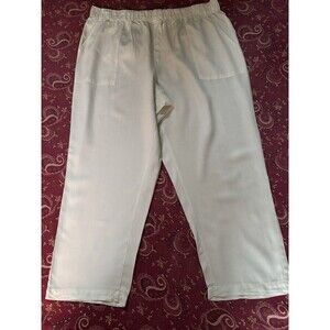 Wonderly Size XXL Women’s Pale Green Pull On Pants 38x27 Lyocel